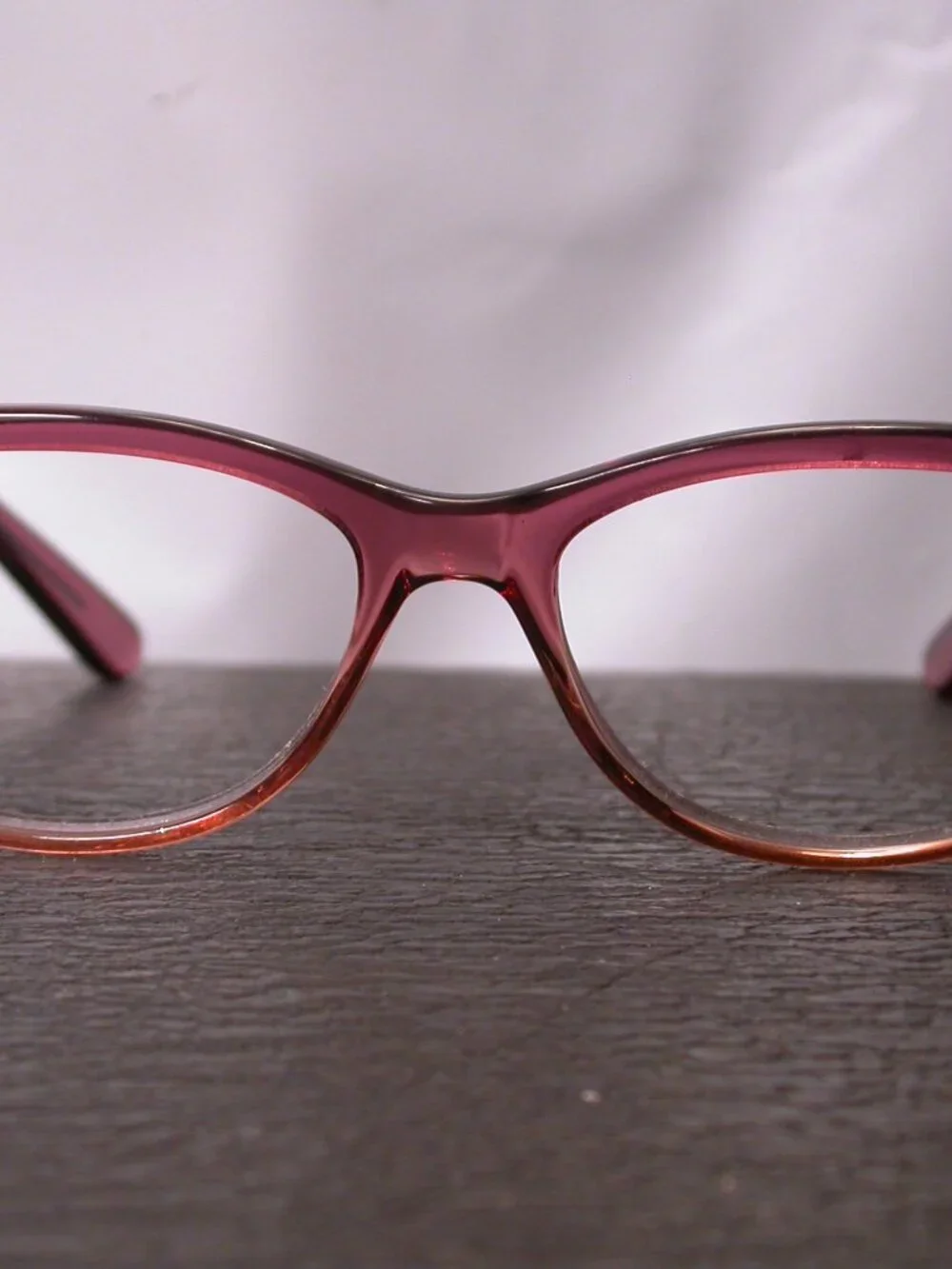 Masunaga Pink Crystal Clear Classic Japanese Eyeglasses Frames Made in Japan
